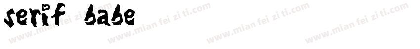 serif babe字体转换
